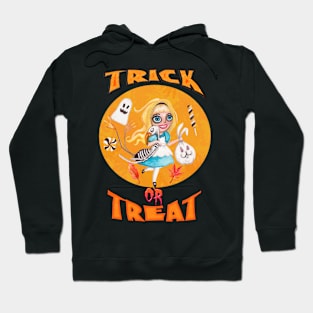 TRICK OR TREAT SPOOKY HALLOWEEN SCARY ALICE Hoodie